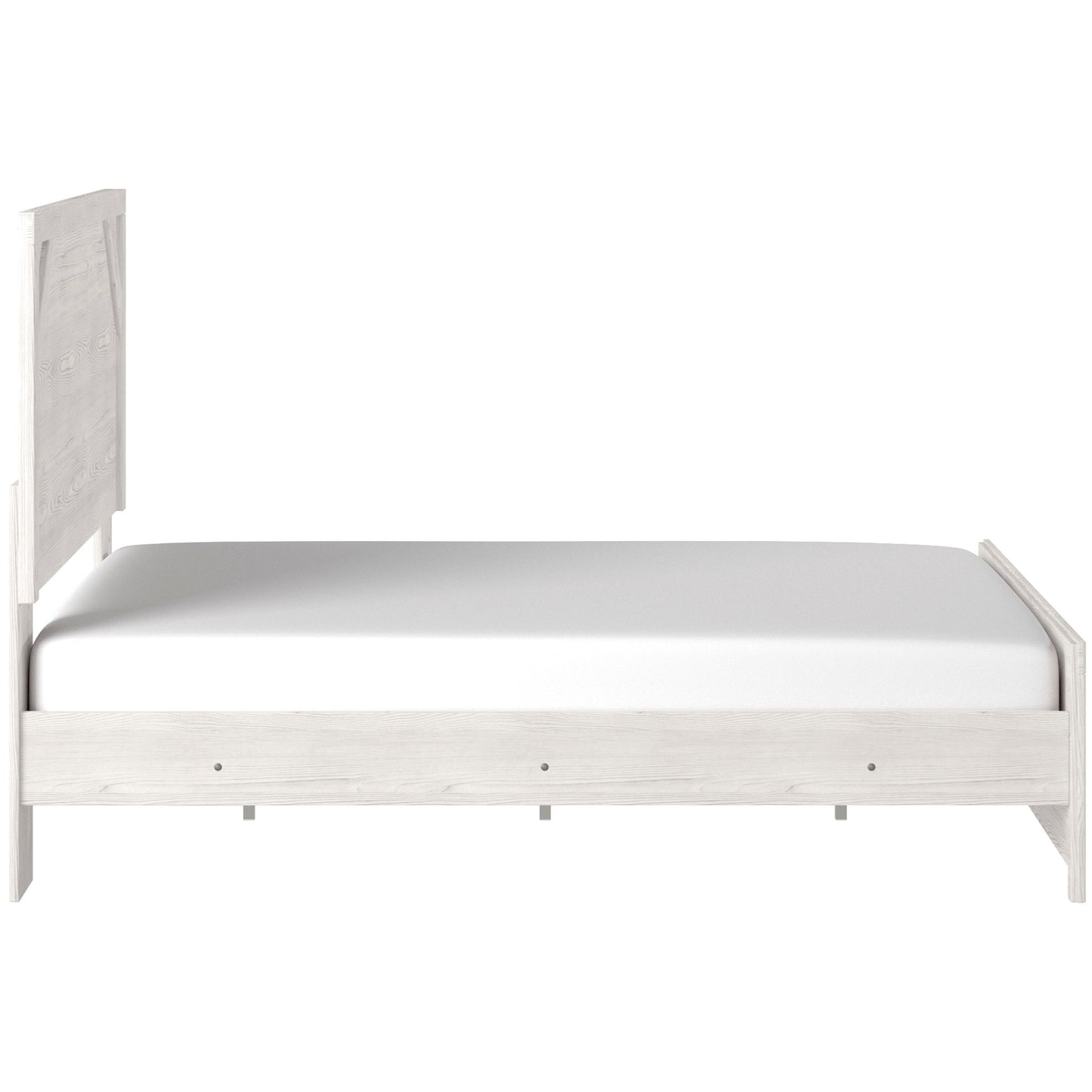 Farmhouse Queen Panel Bed in Rustic White Finish