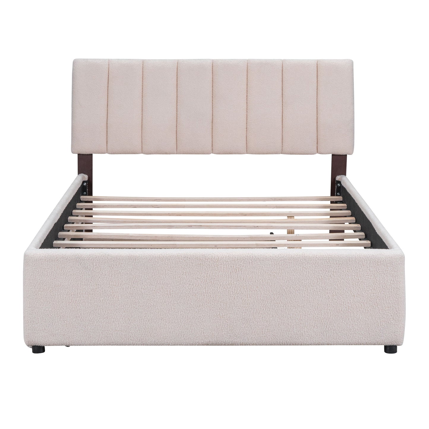 Upholstered Platform Bed With Trundle