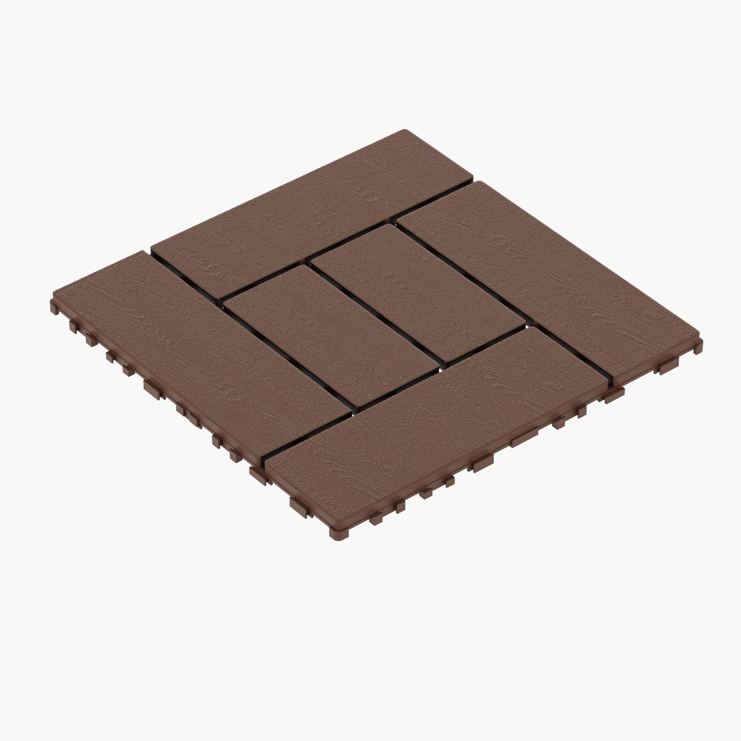 Patio Diy Module Interlocking Decking Tiles Floor, Outdoor And Indoor, Easy And Quick Installation