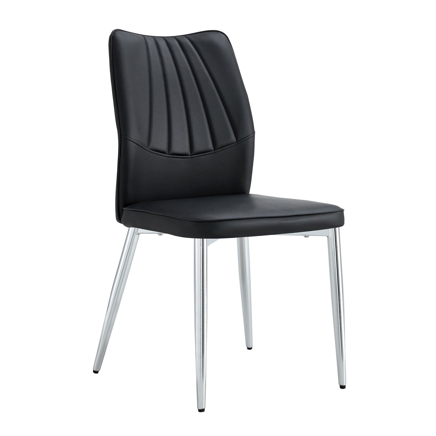 Modern Middle Ages Style Dining Chairs With Cushions And Metal Legs