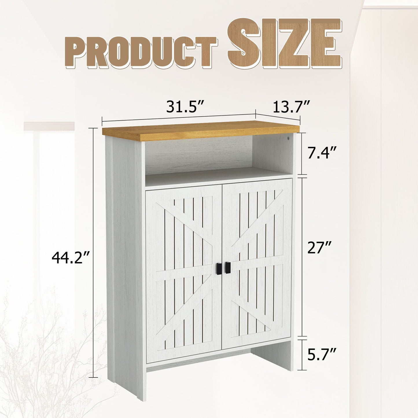 Modern Minimalist Shoe Cabinet With Sliding Door Design - White