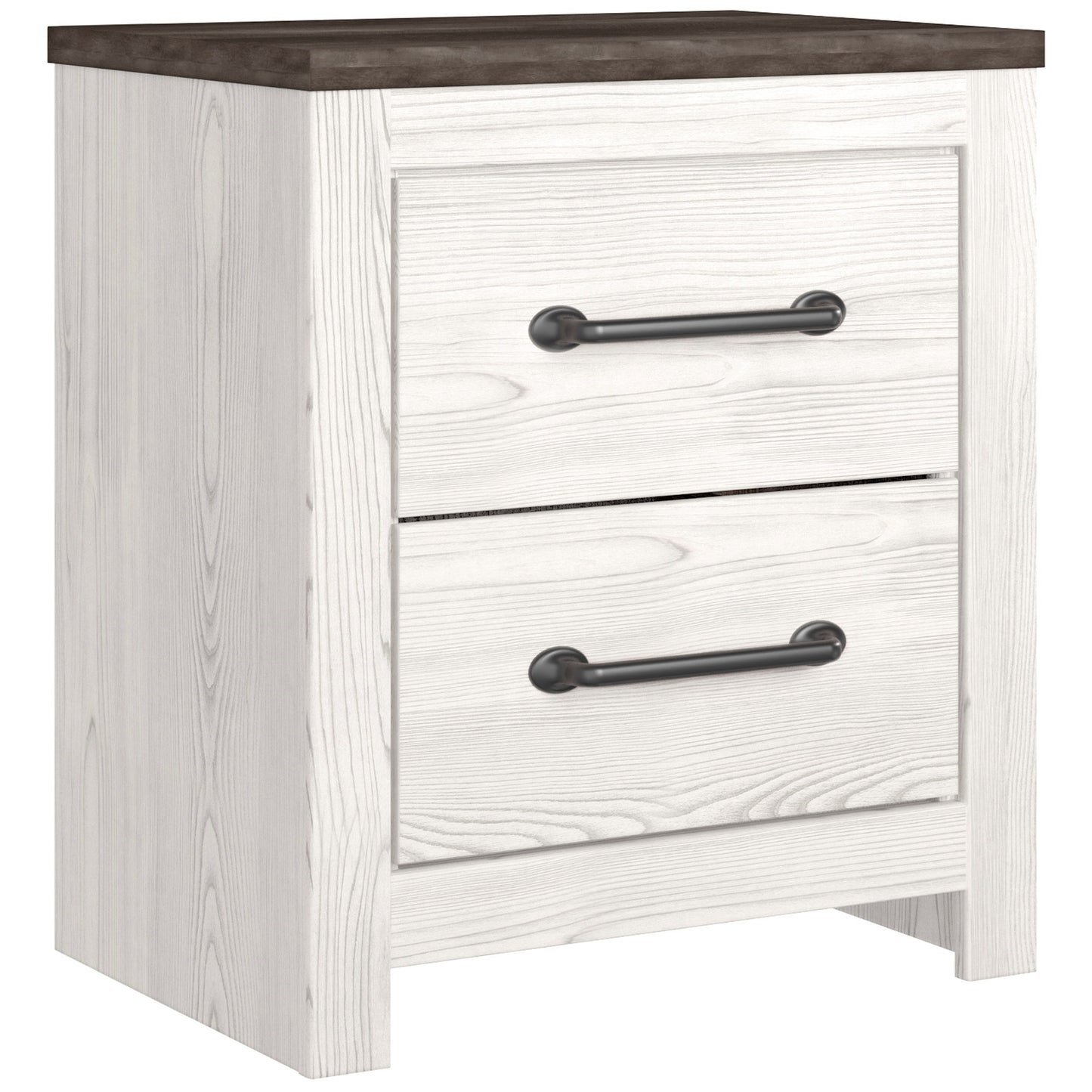 Two-Tone 2-Drawer Nightstand