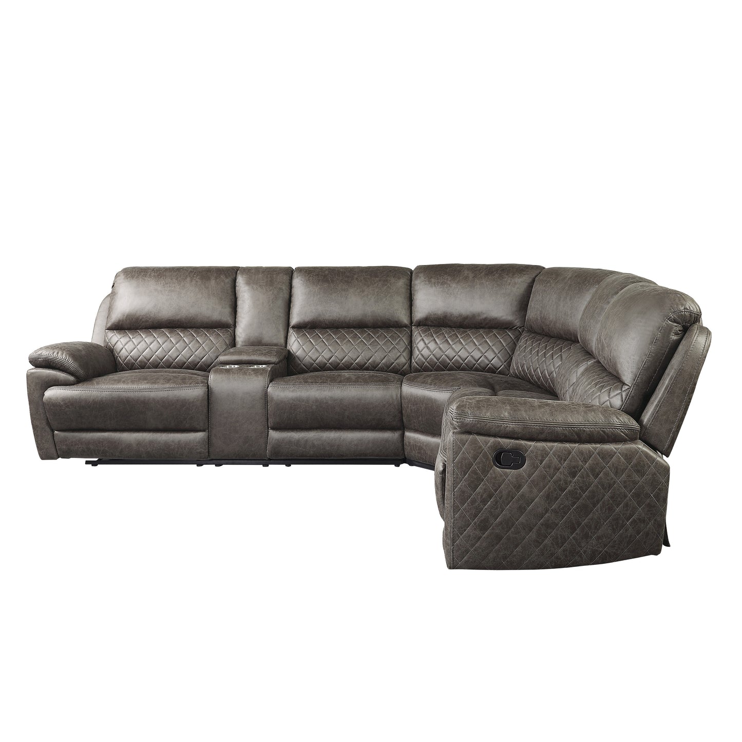 Brown Recliner Sectional