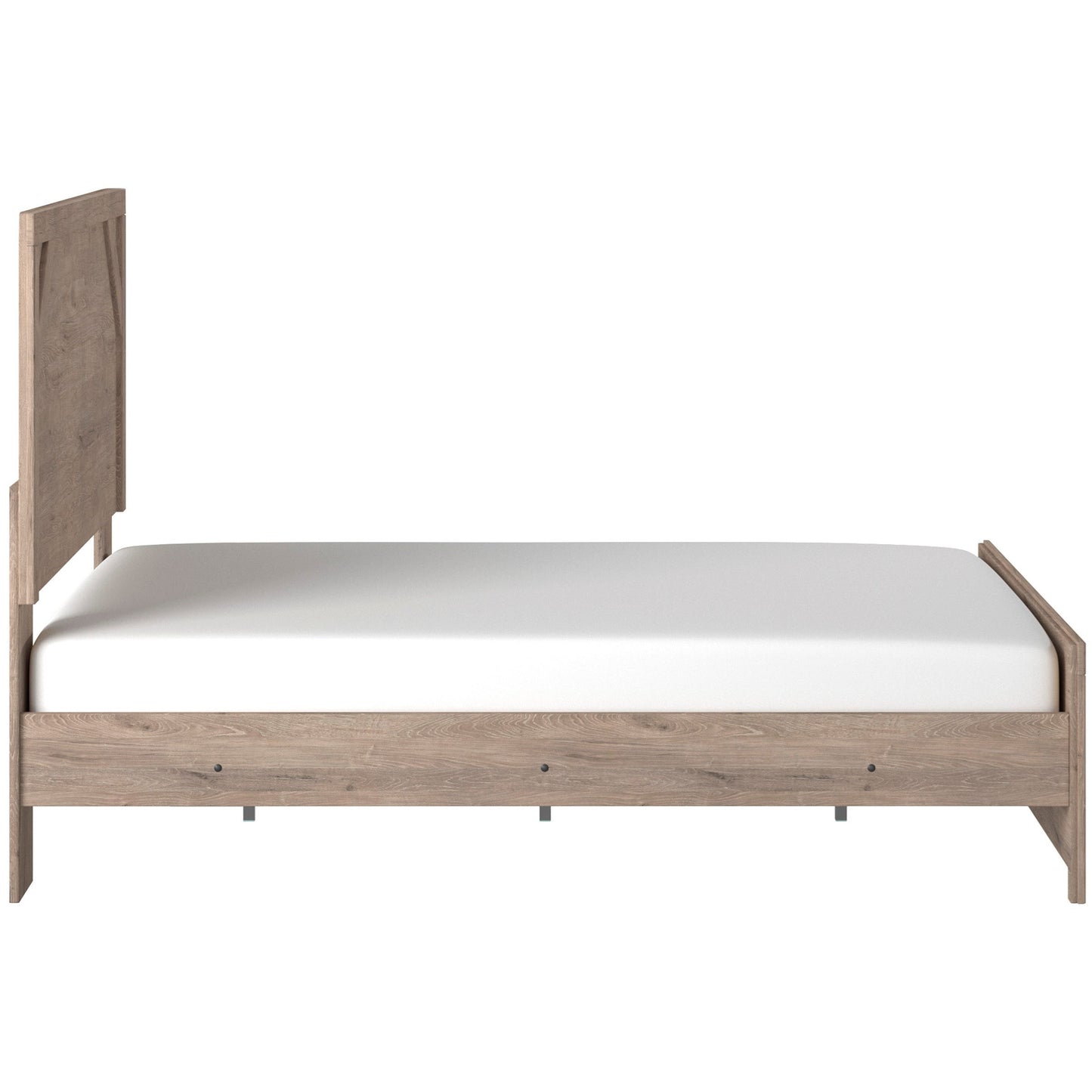 Queen Panel Bed in Rustic Light Finish