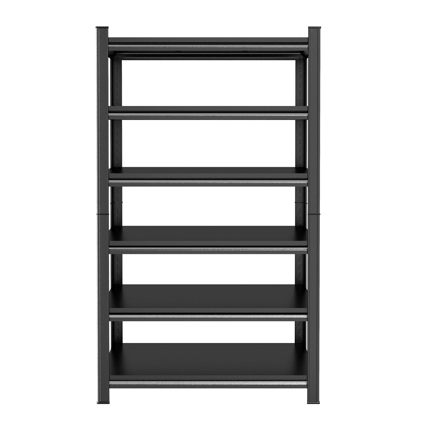 Garage Shelving Units 2400LBS Heavy Duty Storage Shelves Adjustable Metal Shelf 6 Tier - Black