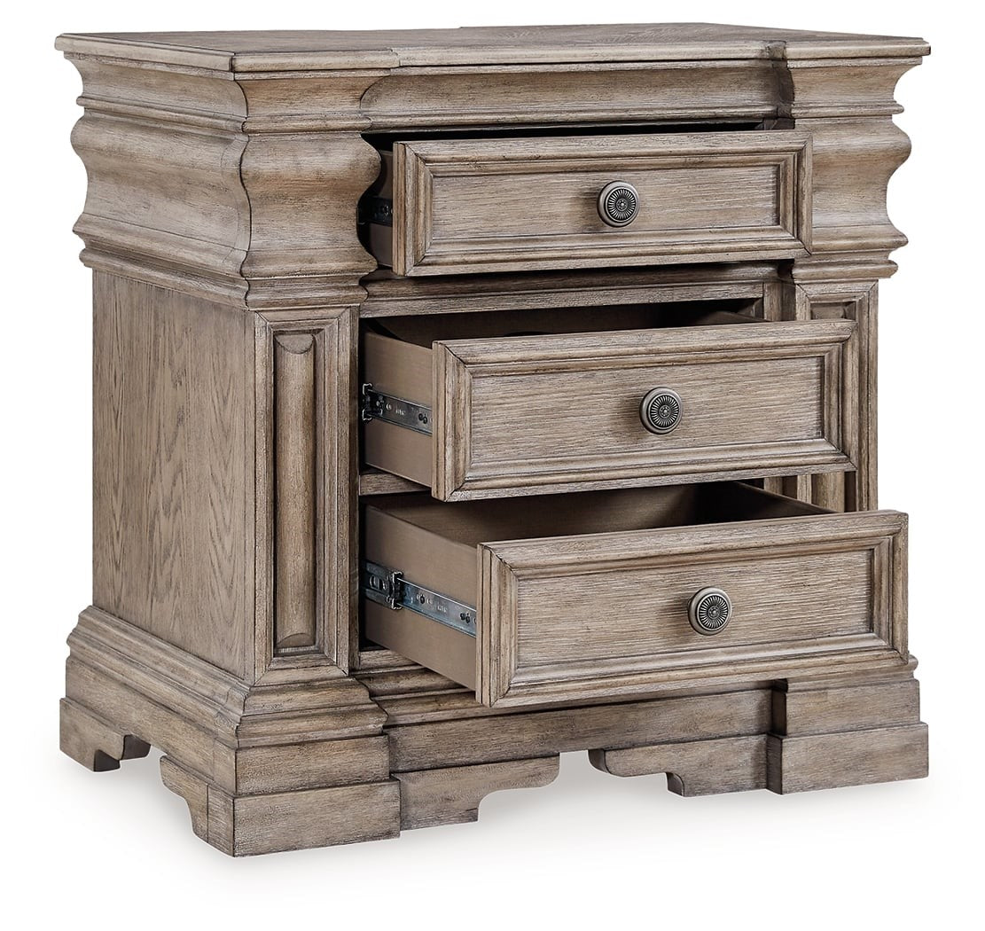 3-Drawer Nightstand with Outlets and USB Charging