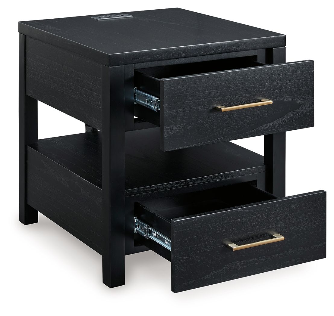 Winbardi - Rectangular End Table - Black