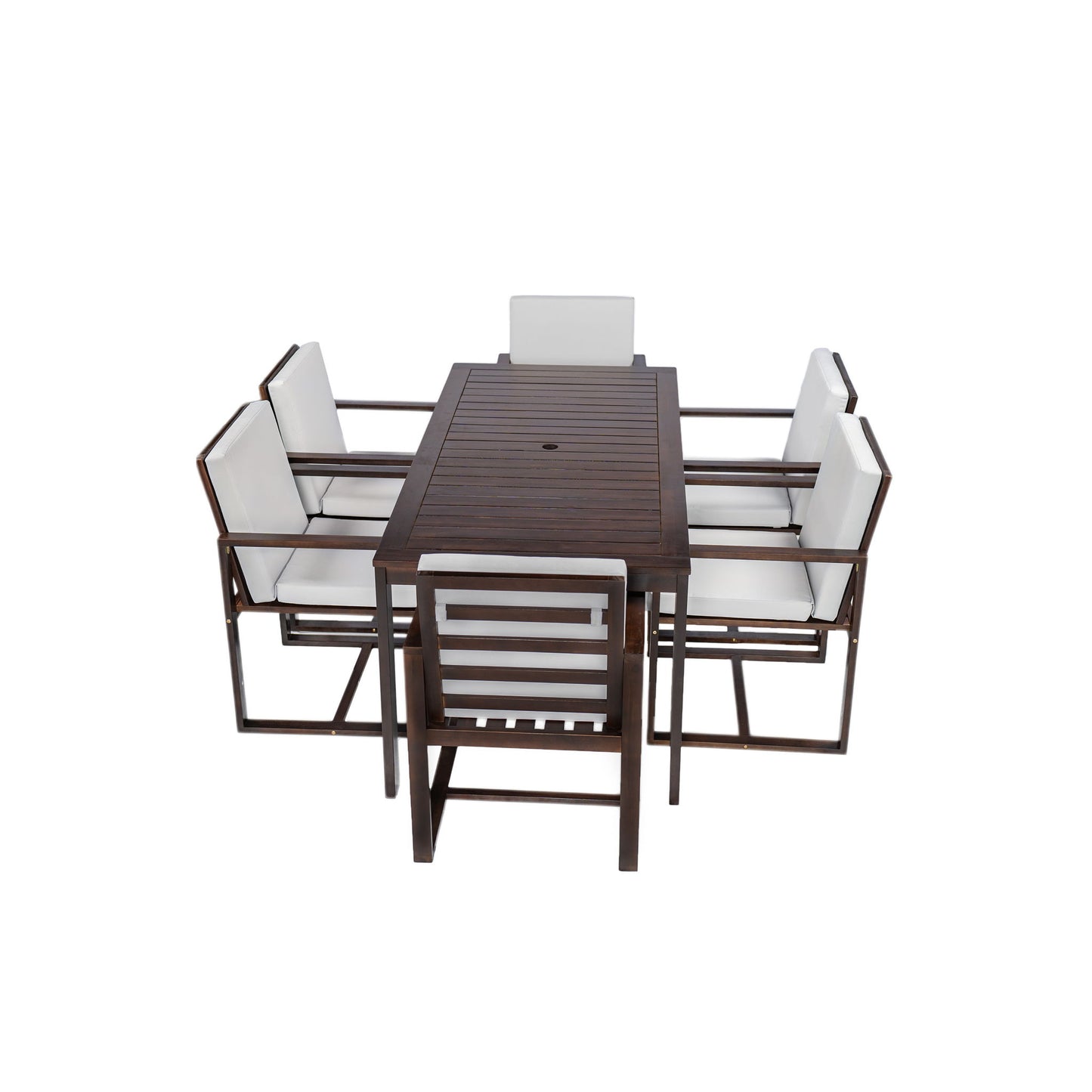 Patio Dining Set Outdoor Dining Table And Chair Set With And Removable Cushions For Patio