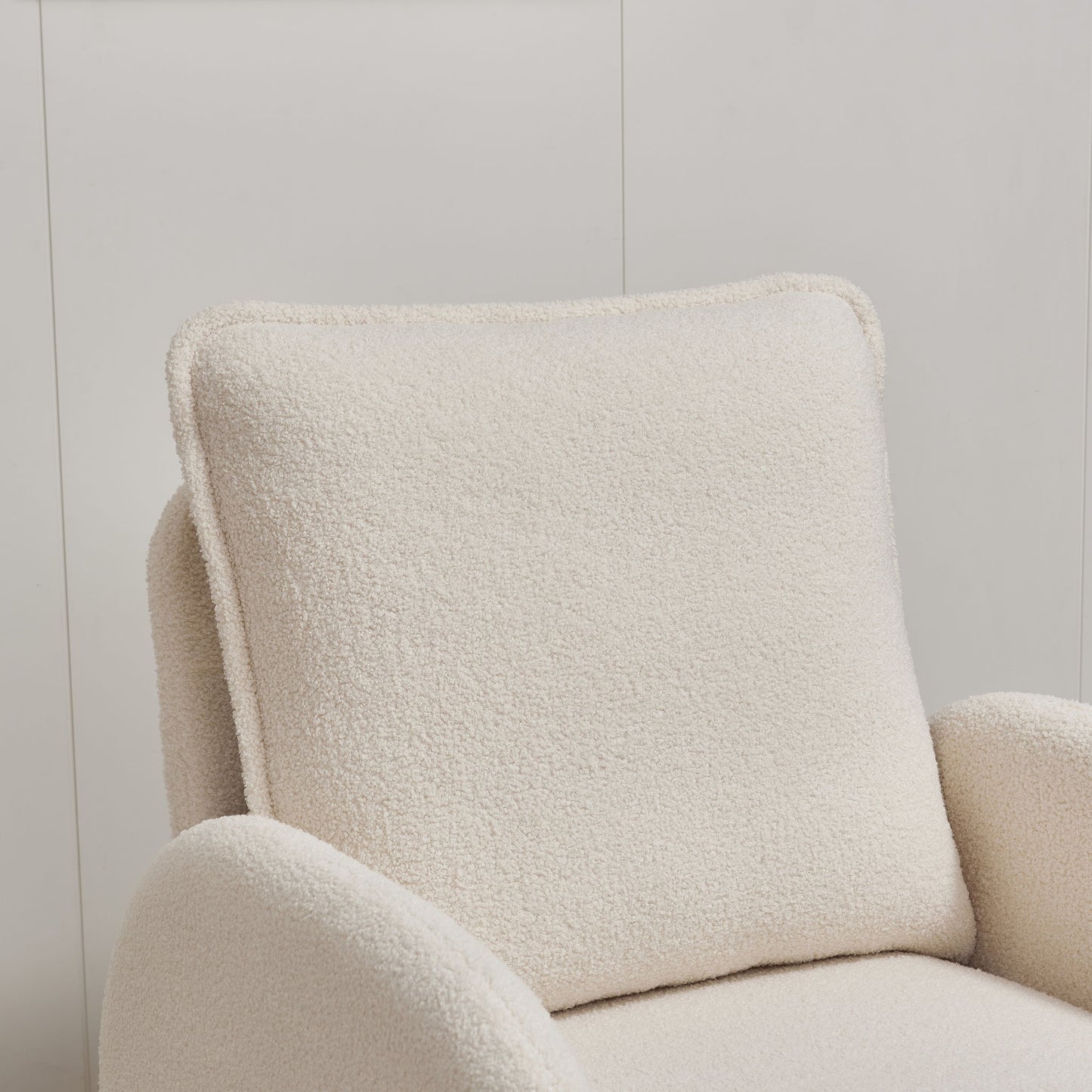 Modern Sherpa Upholstered Accent Chair, Comfortable Living Room Armchair, Lounge Chair For Bedroom, And Office