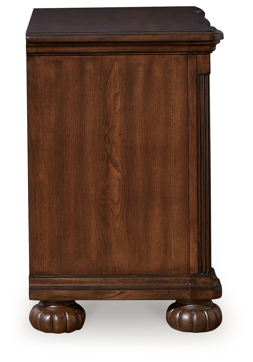 Traditional 3-Drawer Nightstand with Hidden Pull-out Tray