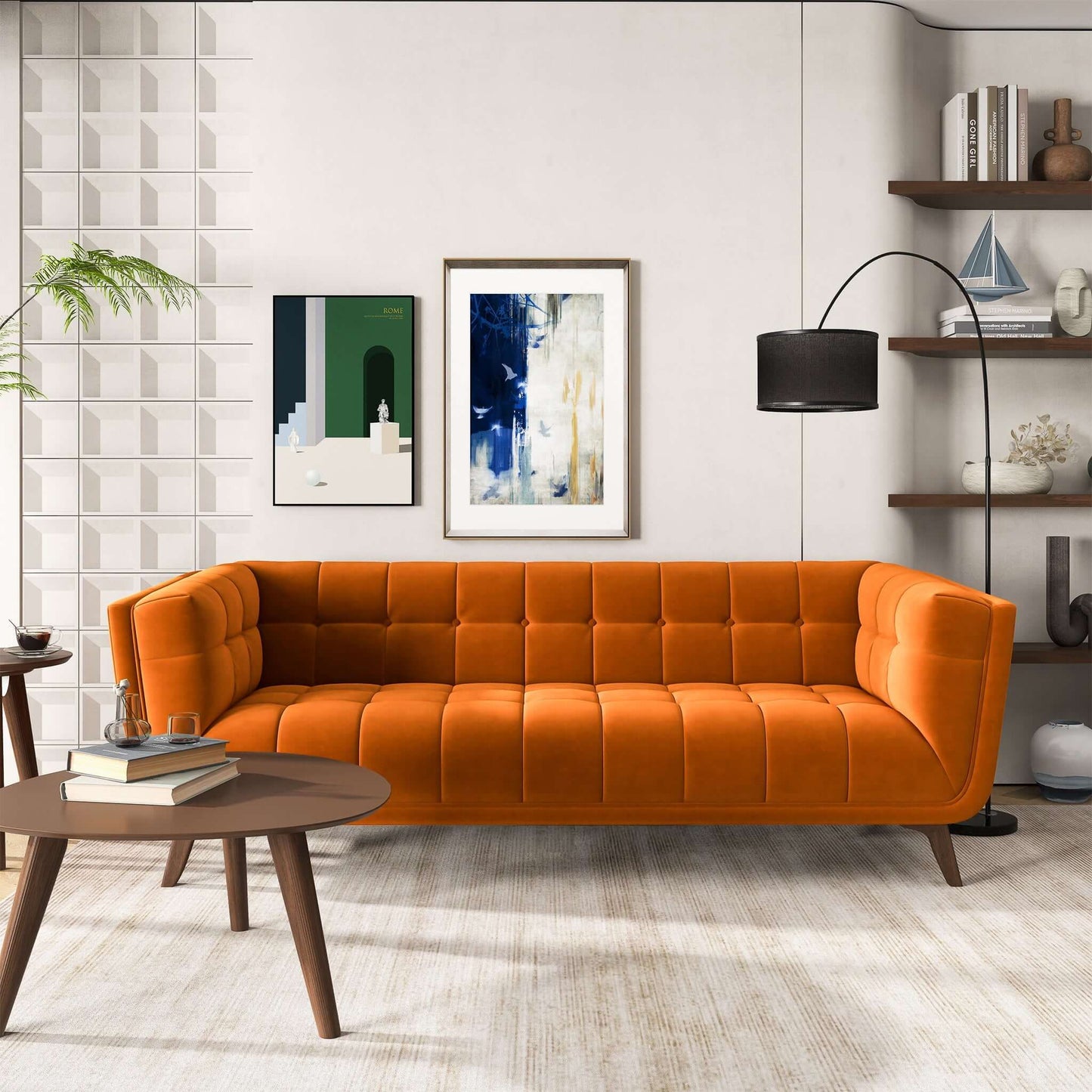 Addison - Mid-Century Modern Design Tufted Sofa