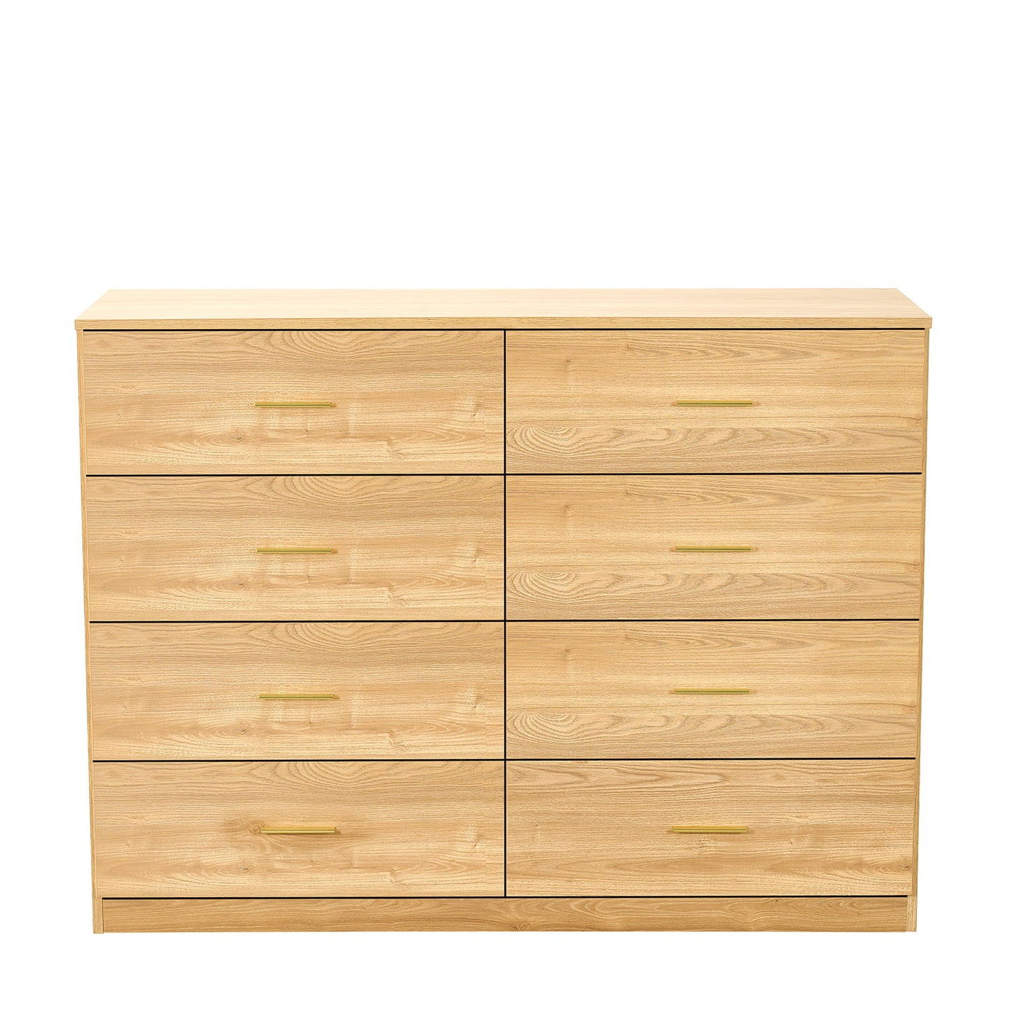 Modern Drawer Dresser For Bedroom, Ample Storage Wide Chest Of Drawers