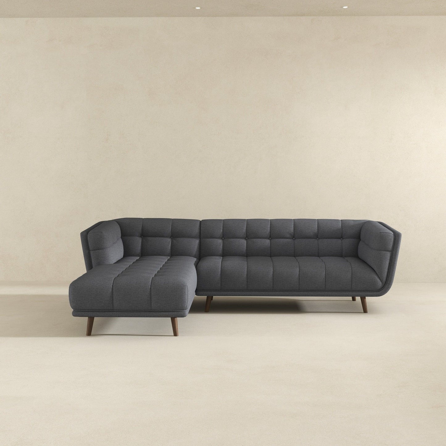 Addison - L Shape Sectional Sofa Tufted