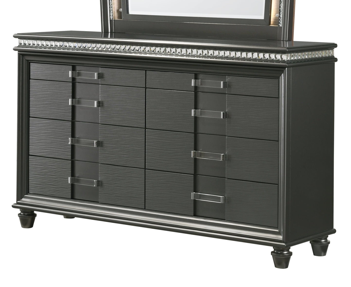 Adira Contemporary 8-Drawer Dresser with Jewelry Trays