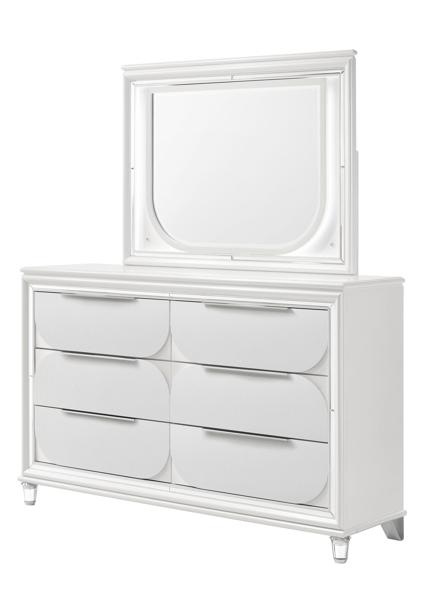 Eden Contemporary 6-Drawer Dresser & Mirror