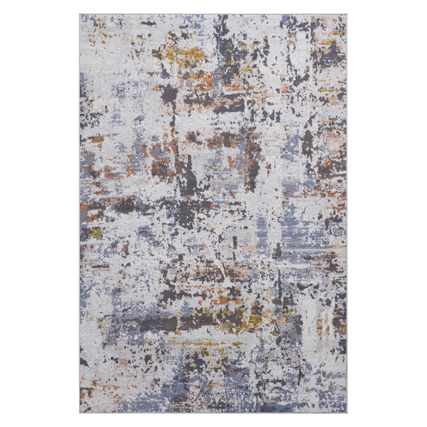 Payas - 8' X 10' Abstract Area Rug - Ivory / Blue
