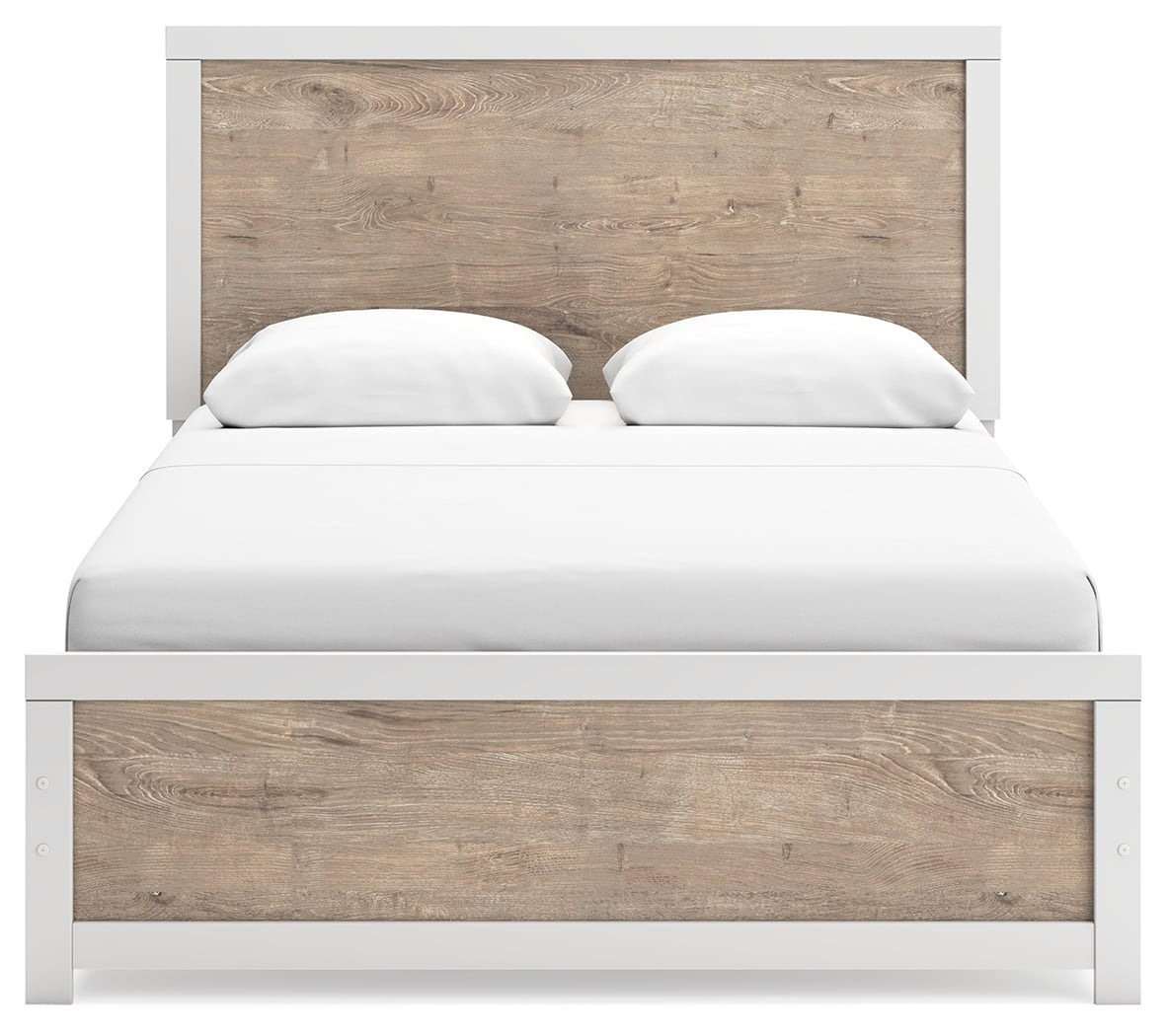 Two-Tone Queen Panel Bed