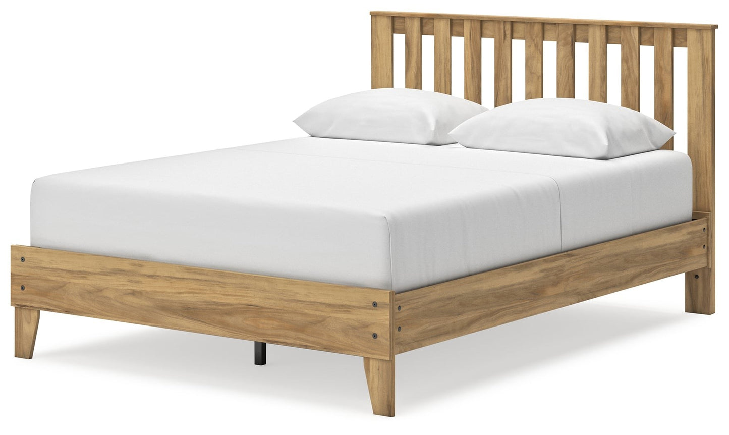 Queen Platform Panel Bed