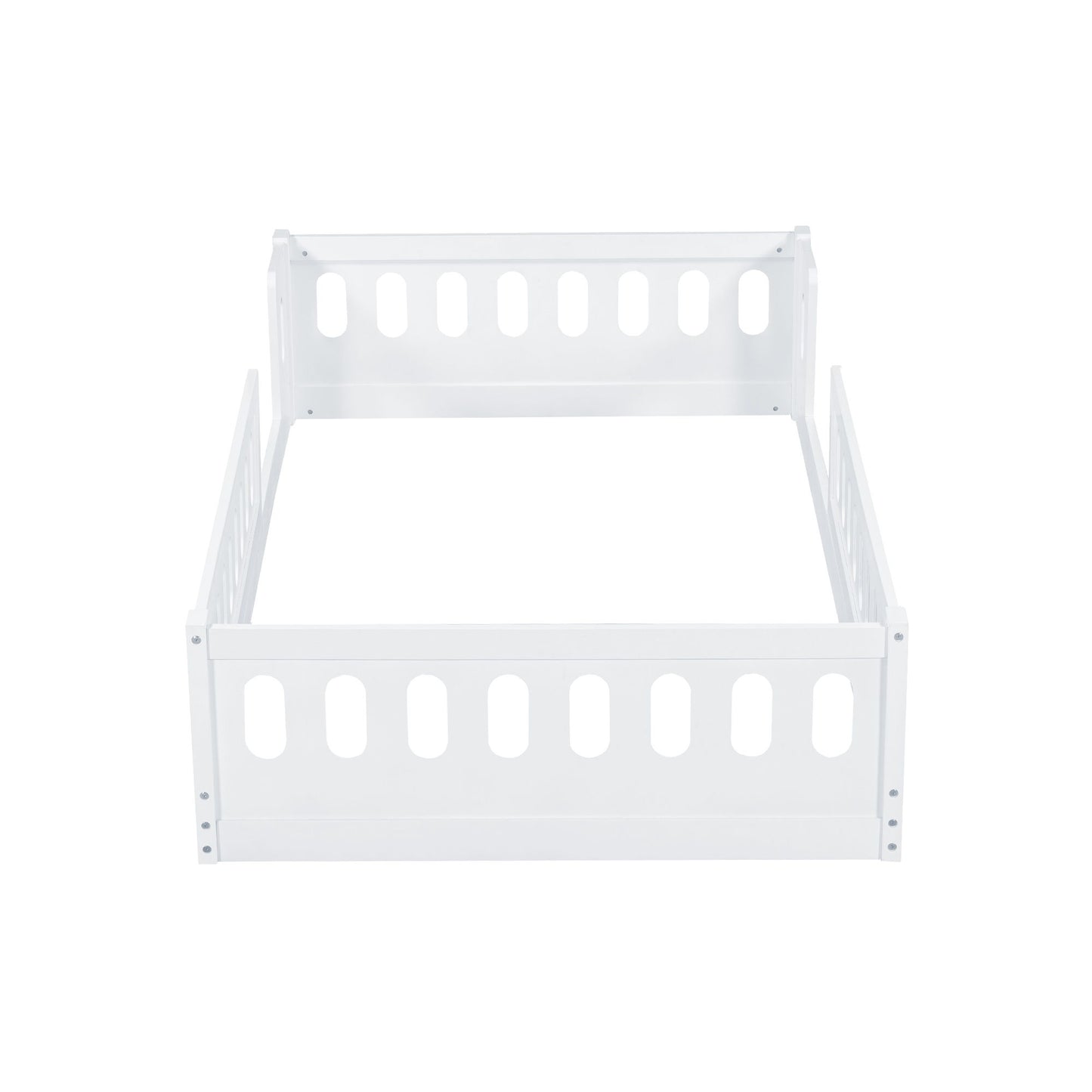 Platform Bed With Guardrail