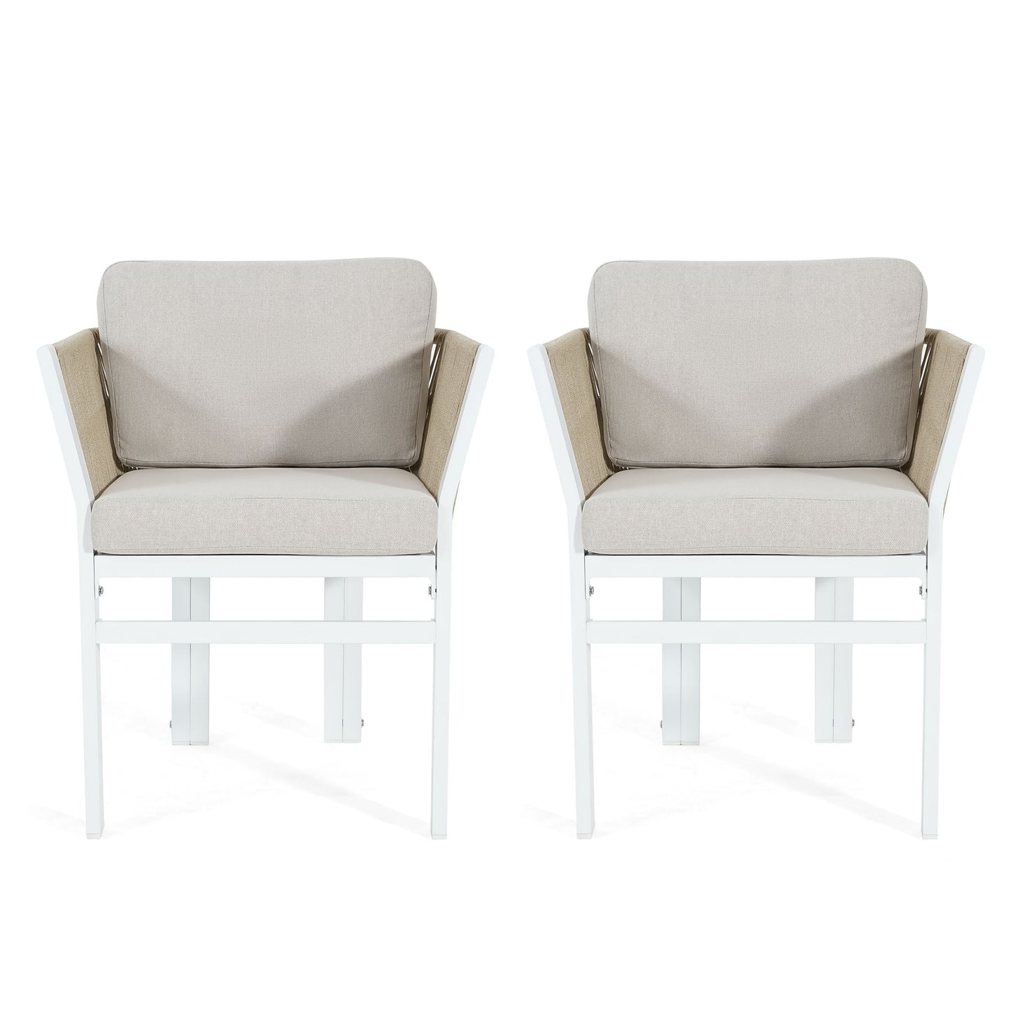 Outdoor Dining Chair, All-Weather Patio Seating For Backyard (Set of 2)