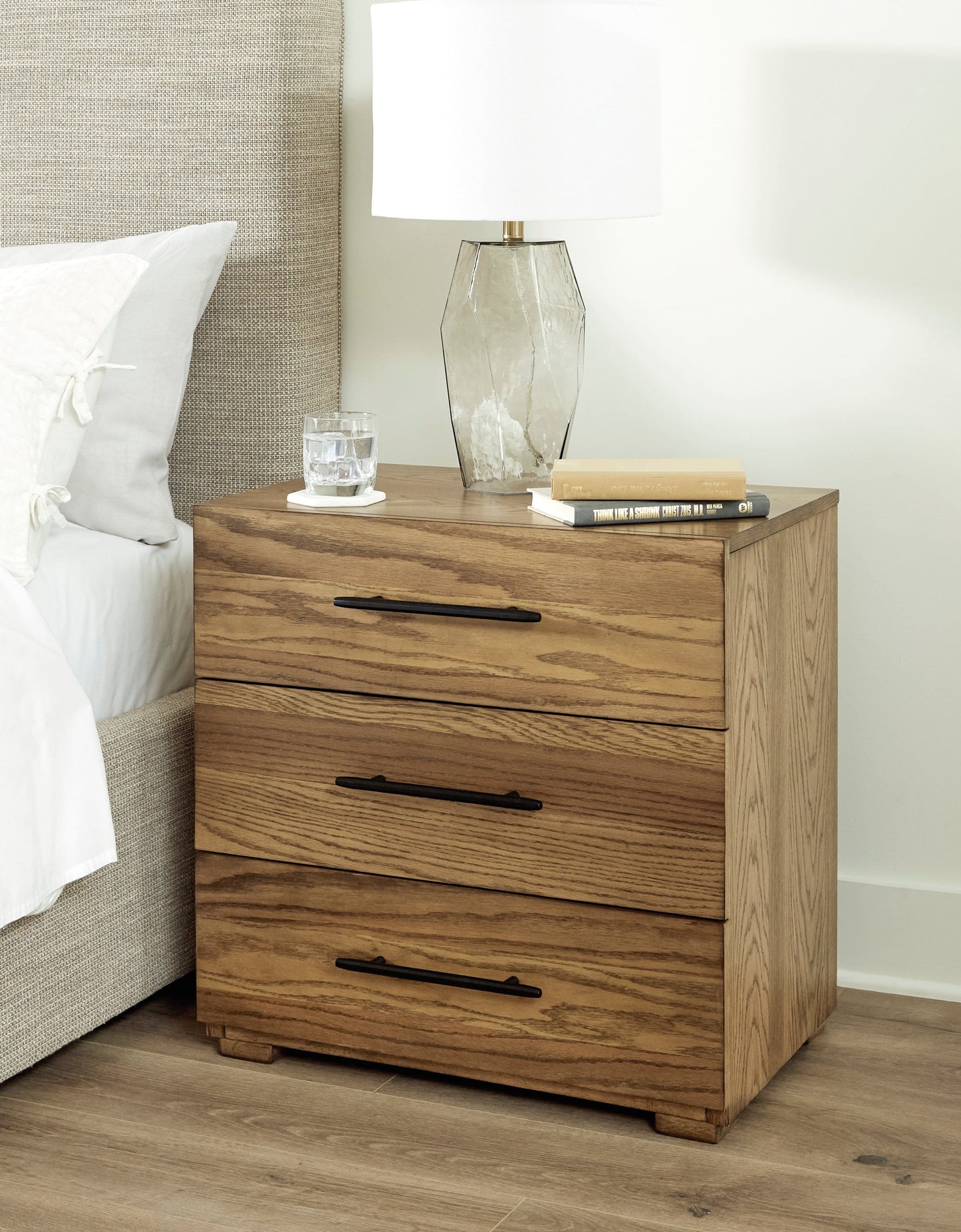 Nightstand with USB Charging and Power Outlet