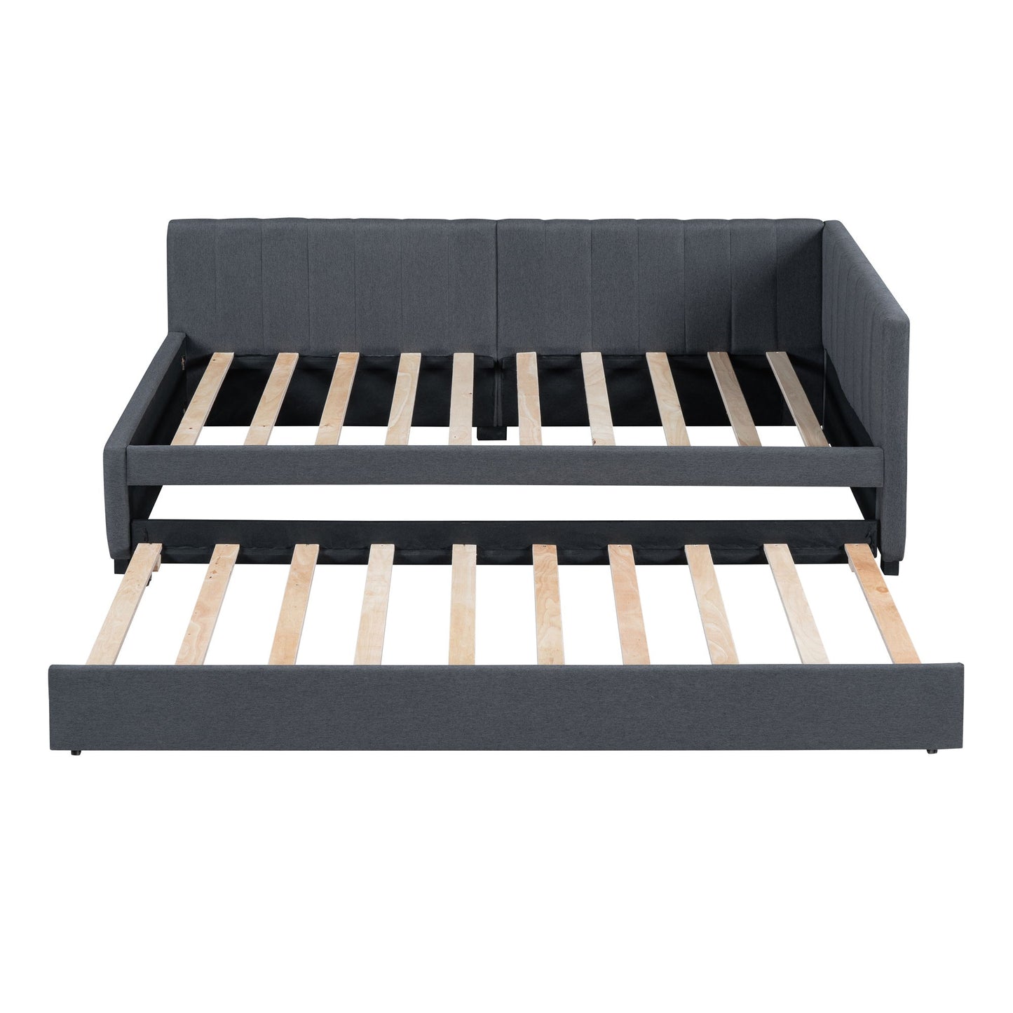 Upholstered Daybed, Sofa Bed Frame, No Box Spring Needed