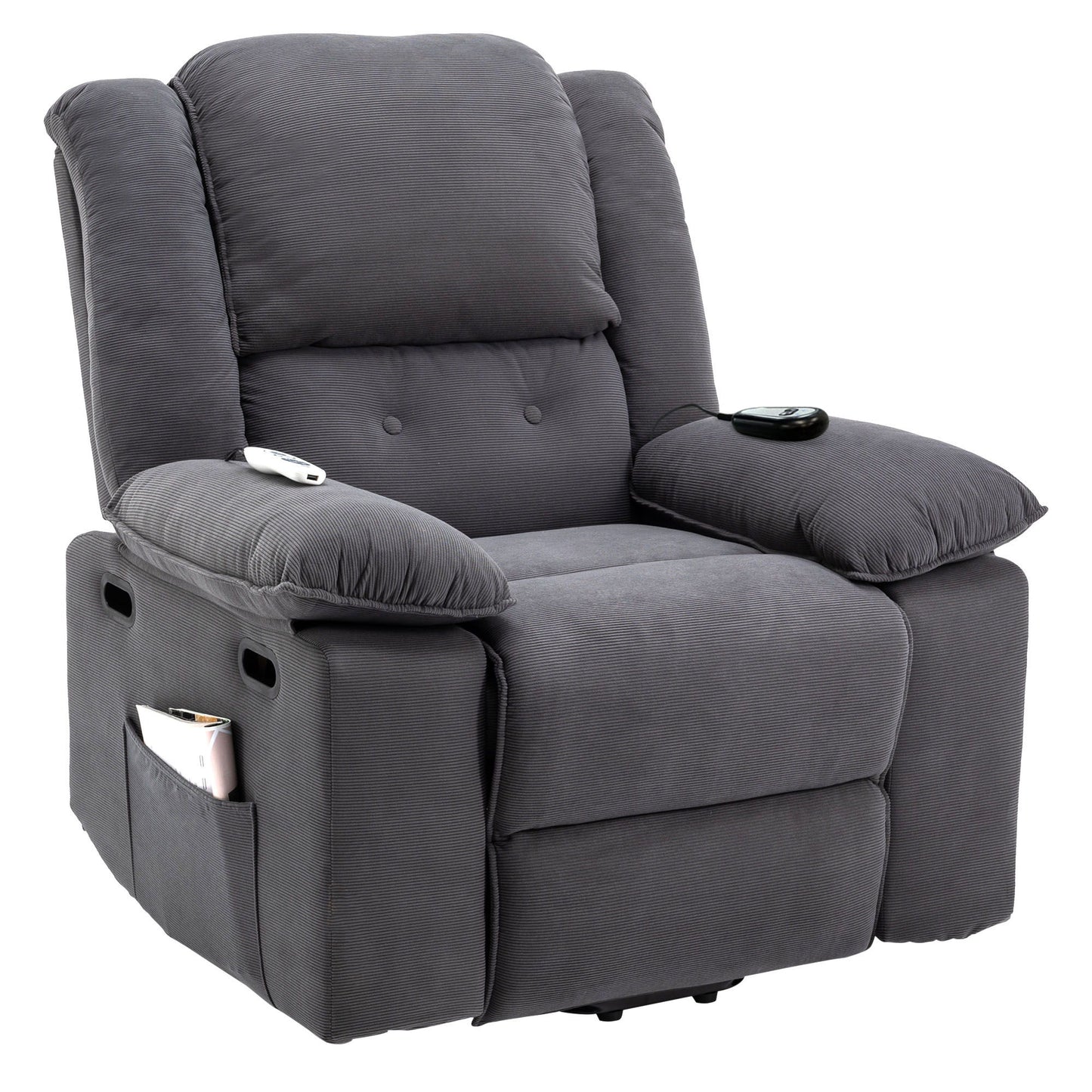 Massage Recliner Power Lift Chair With Adjustable Massage And Heating Function