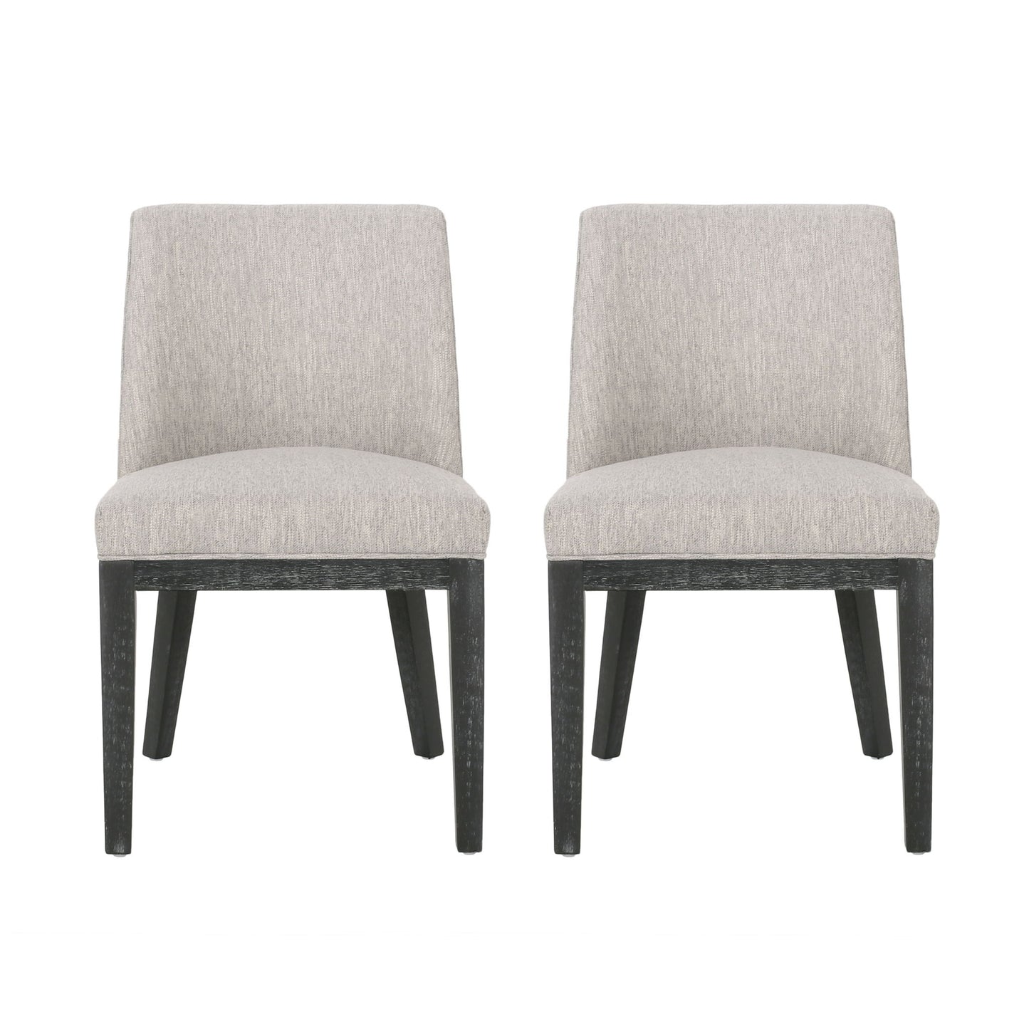 Modern Dining Chair With Durable Fabric Upholstery And Sturdy Wooden Frame (Set of 2)