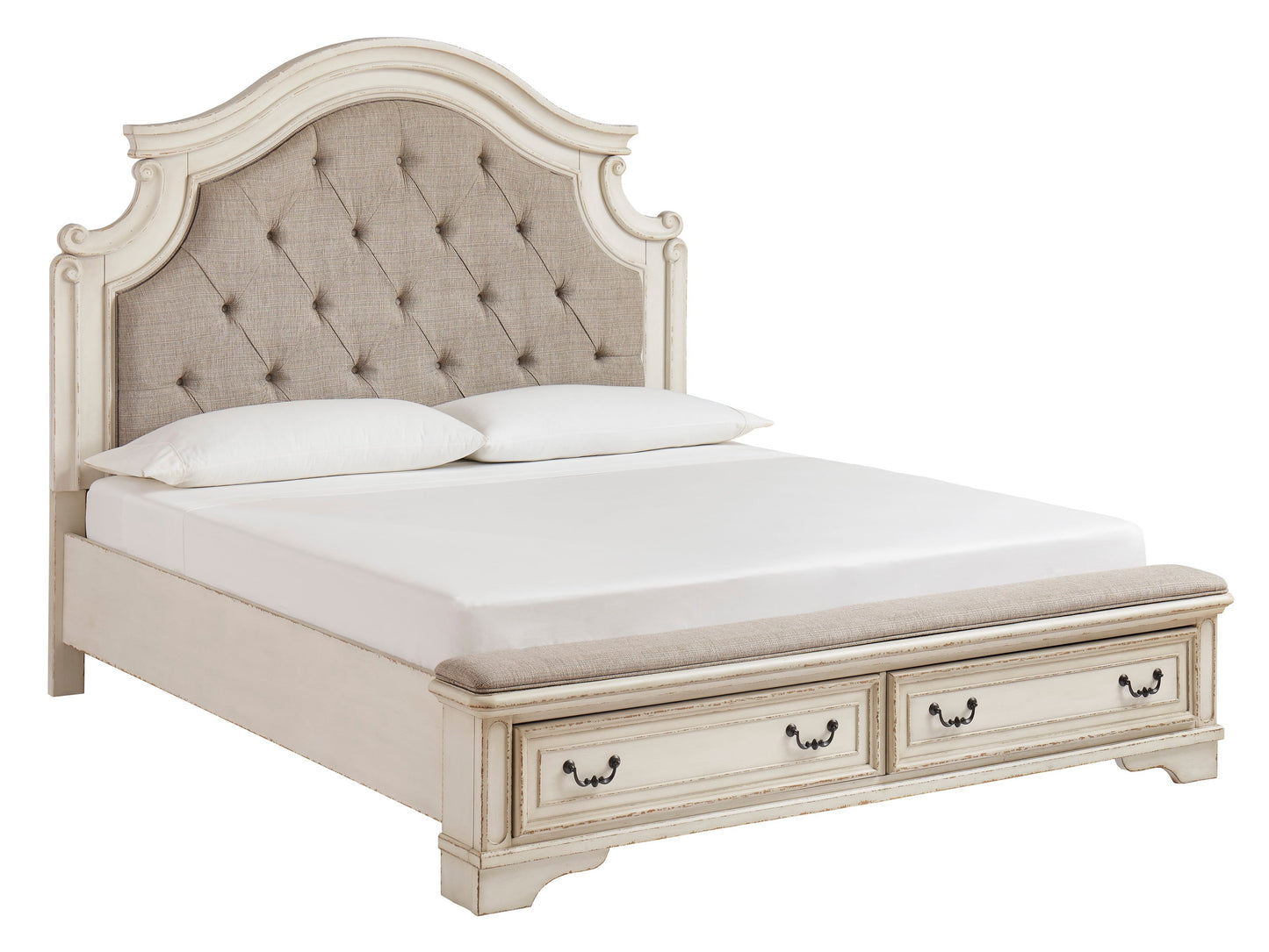 Queen Upholstered Storage Bed