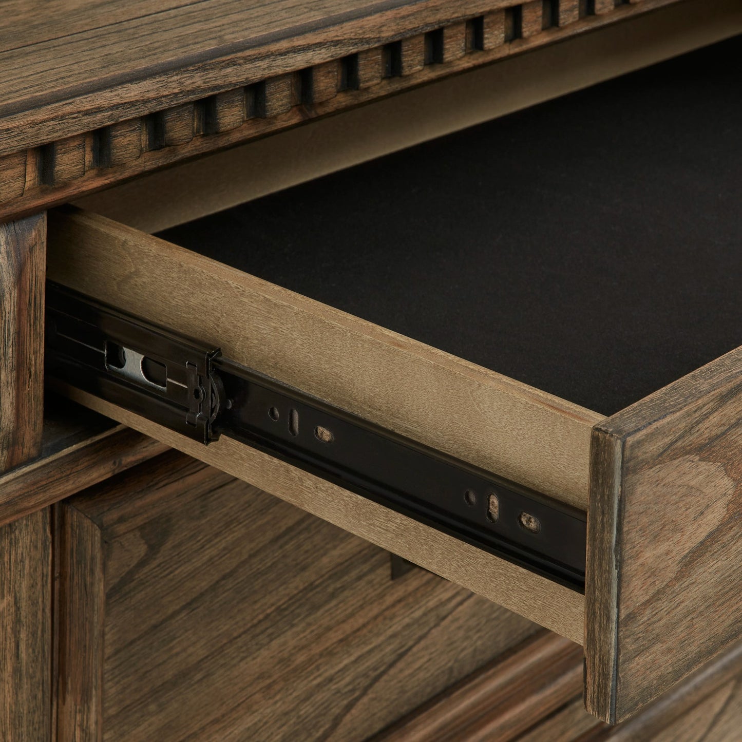 Traditional Nightstand with Outlets and USB Charging