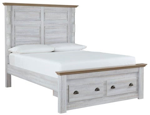 Farmhouse Queen Panel Storage Bed