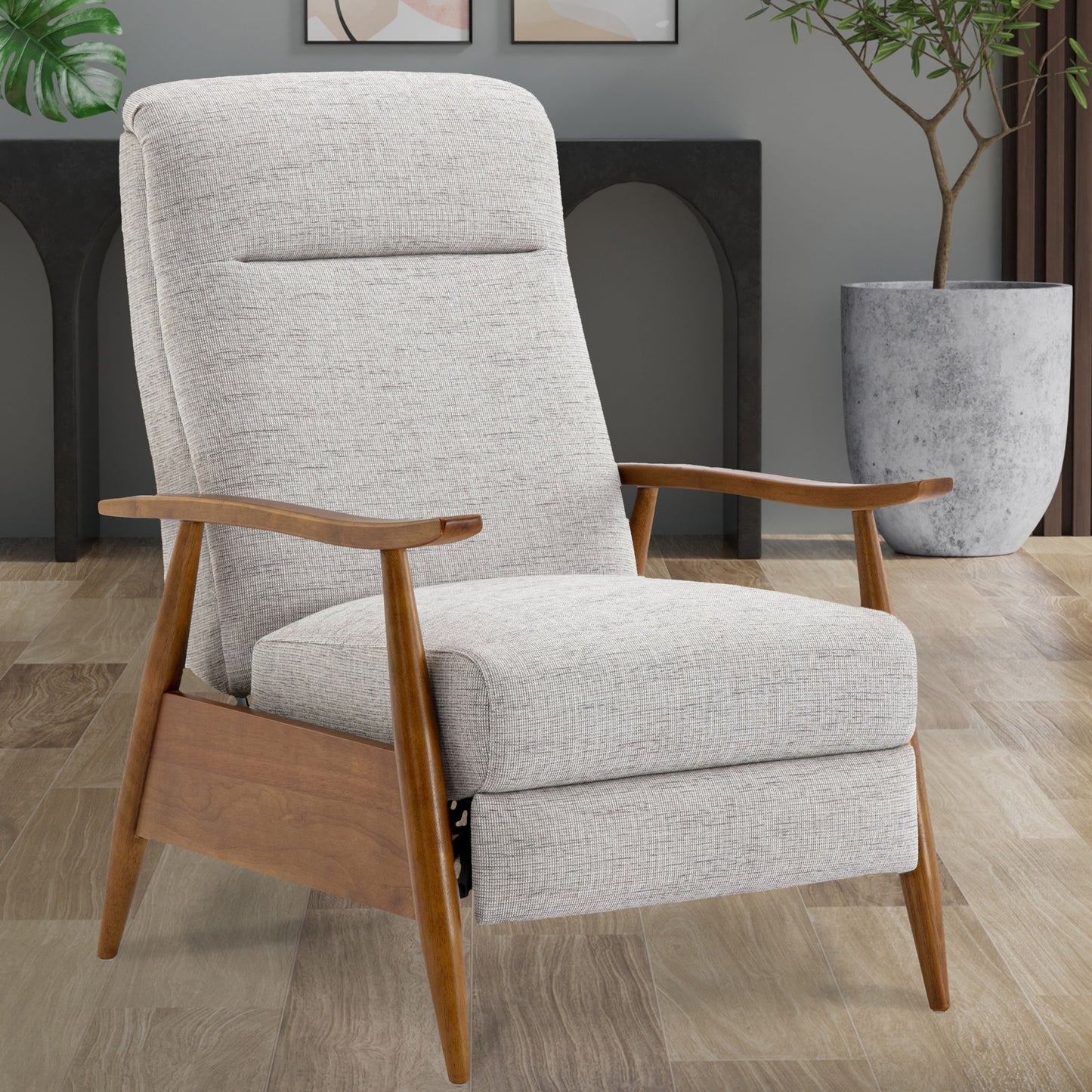 Vaughn - Push Back Recliner With Solid Hardwood Legs