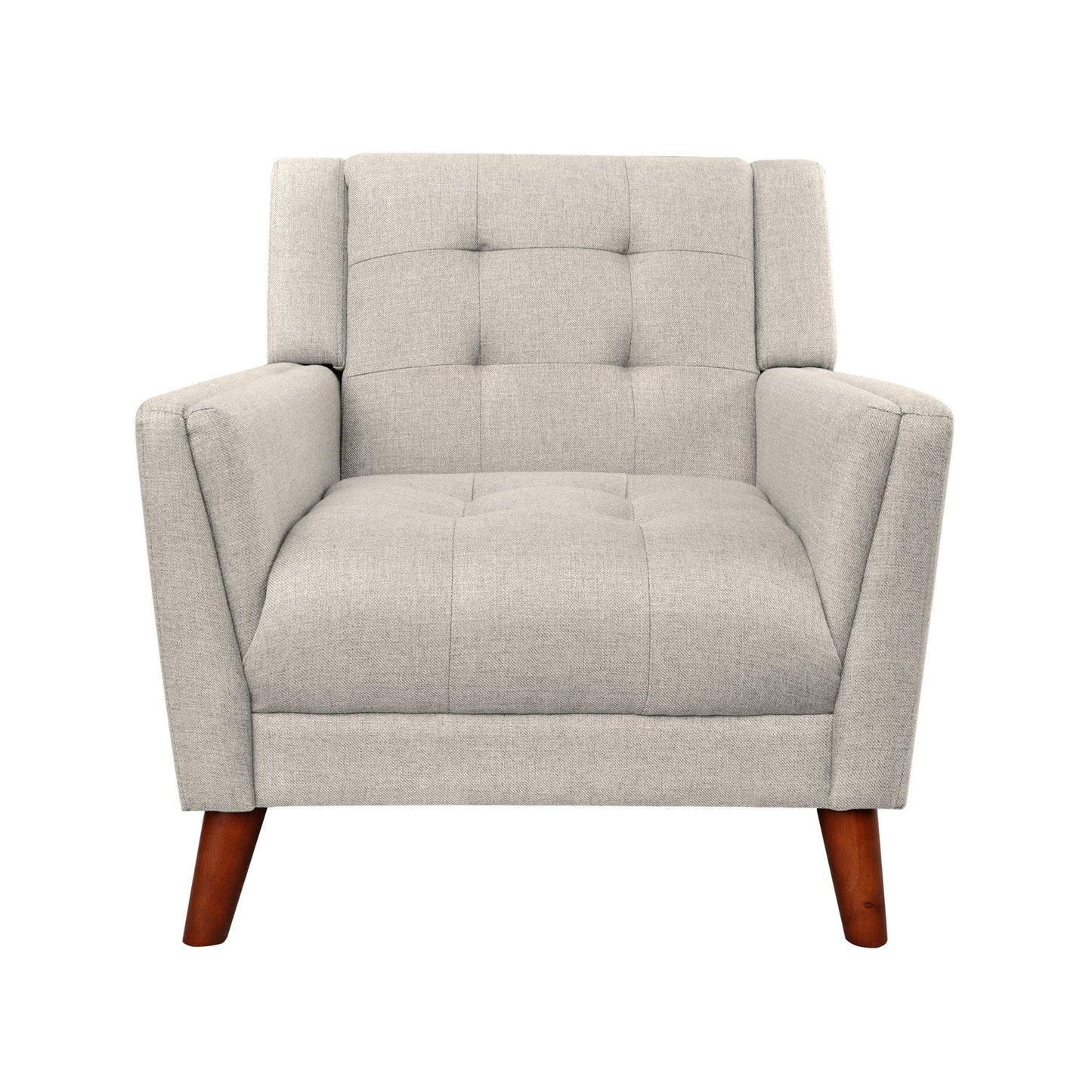 Luminaesque - Fabric Upholstered Armchair With Tufted Back