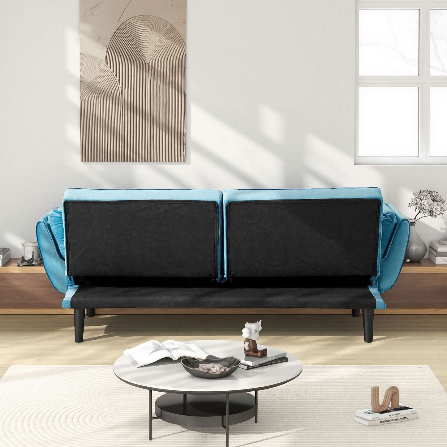Sofa Soft Two Armrests Throw Pillow Pillow Comfortable Fit Apartment Bedroom Small Space