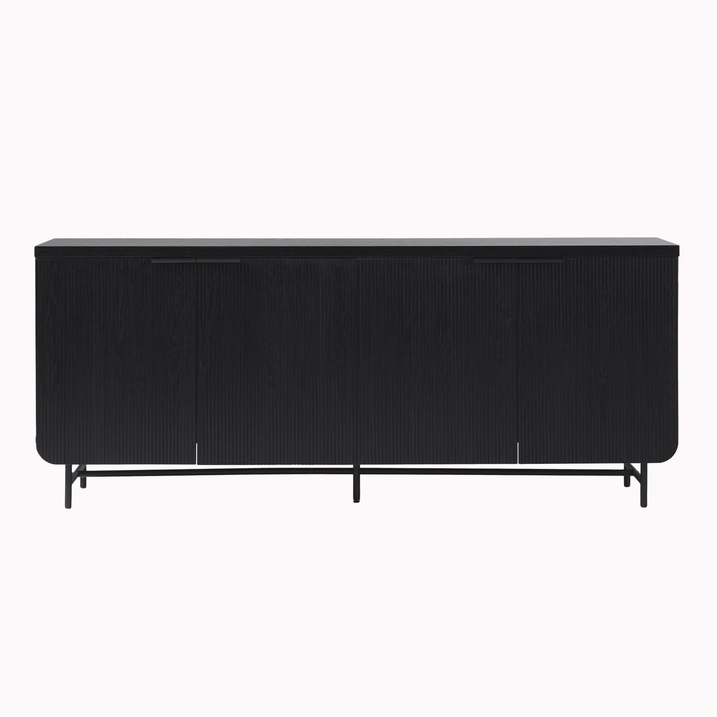 Modern Fluted Door Minimalist Storage Sideboard