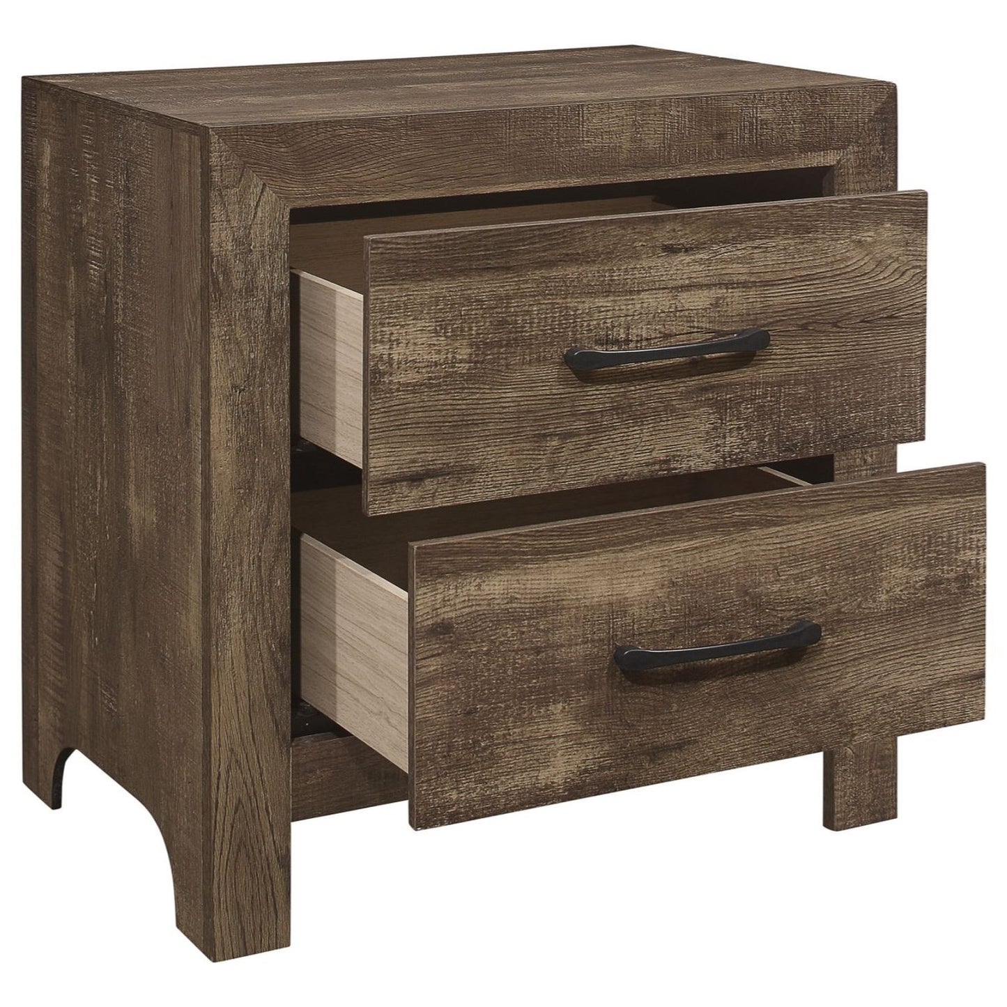 Rustic Modern 2-Drawer Nightstand