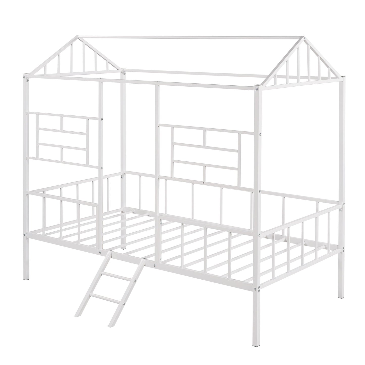 House Bed Frame With Slatted Support, No Box Spring Needed