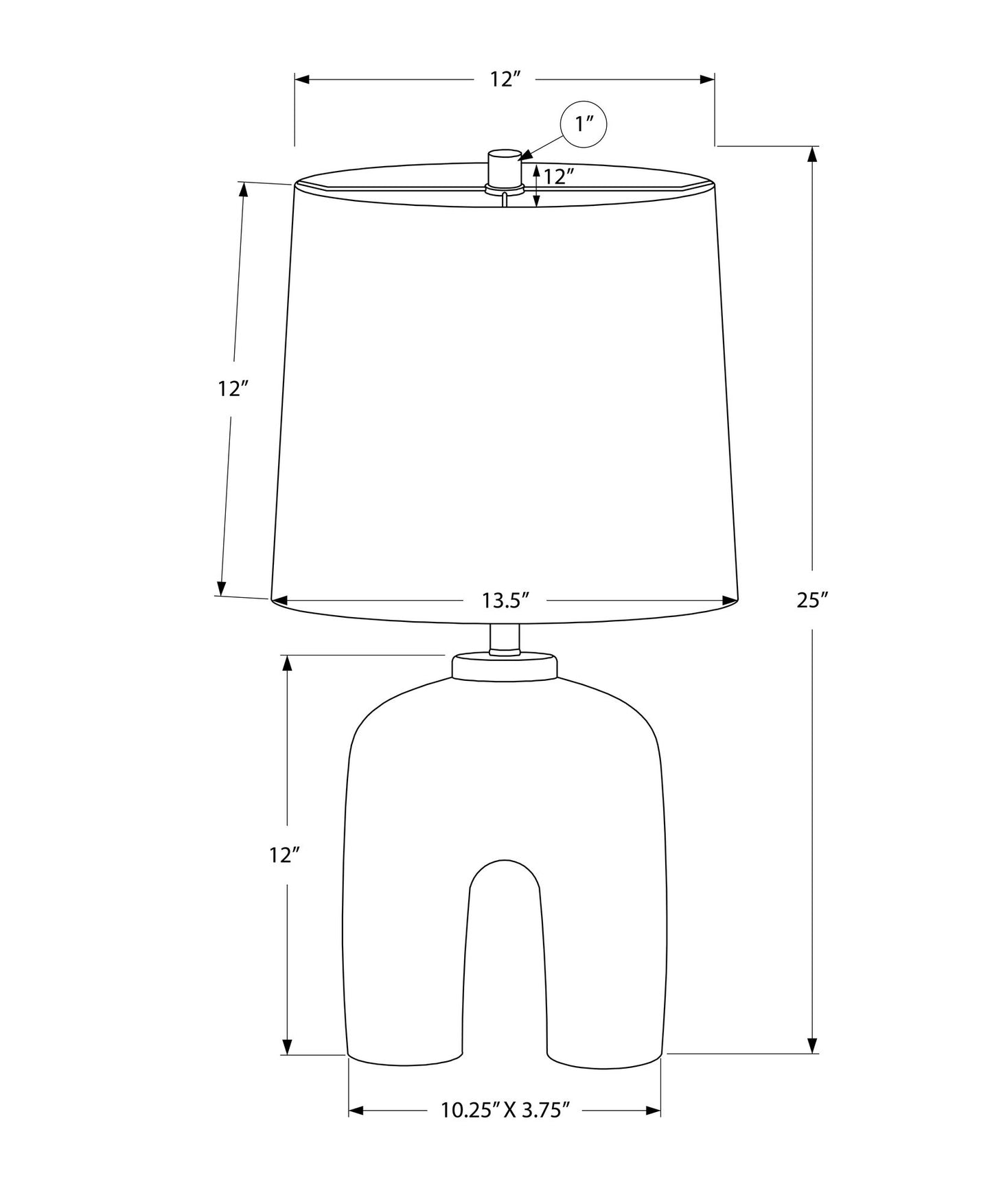 Lighting, Table Lamp, Resin, Modern - Cream