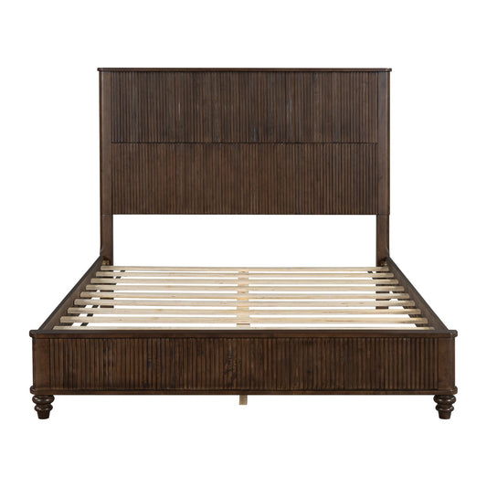 Platform Bed Frame With Tall Headboard