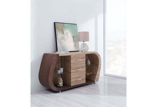 D4126N - Buffet - Dark Brown / Oak