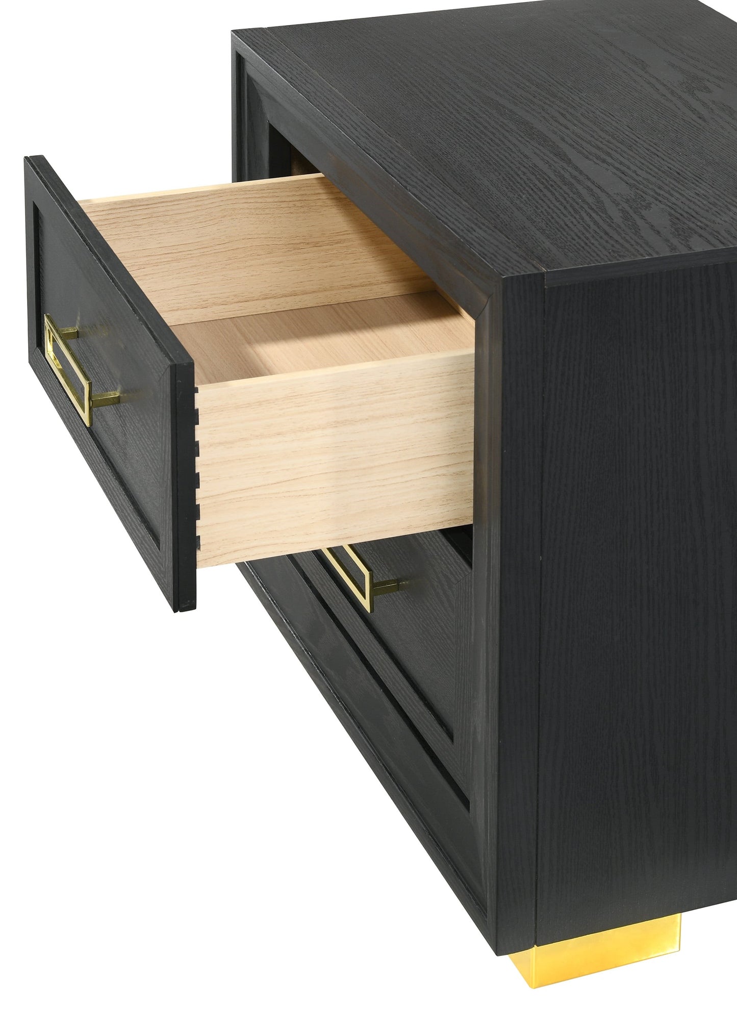 Contemporary Glam 2-Drawer Nightstand