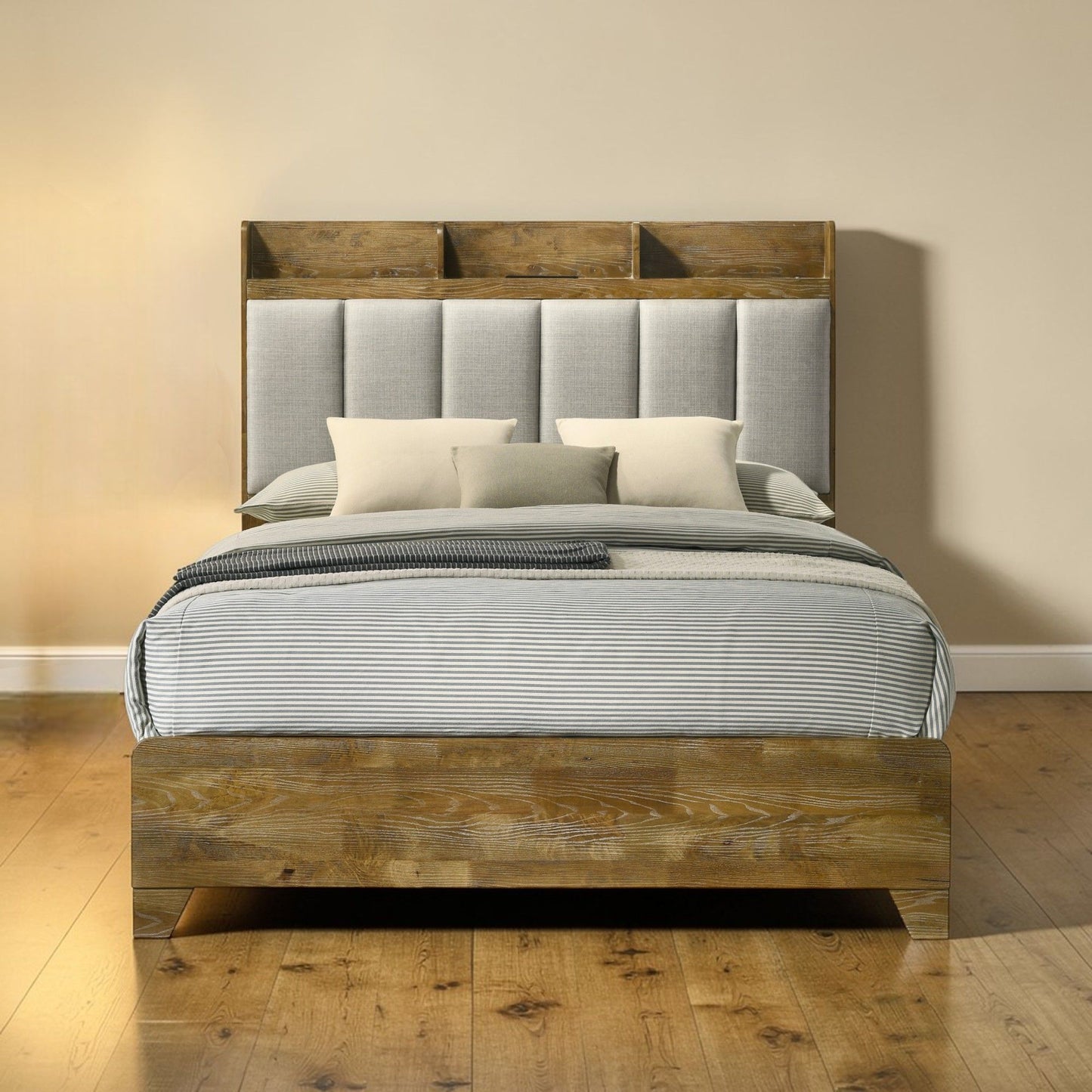 Garcia - Transitional Design Bed With USB