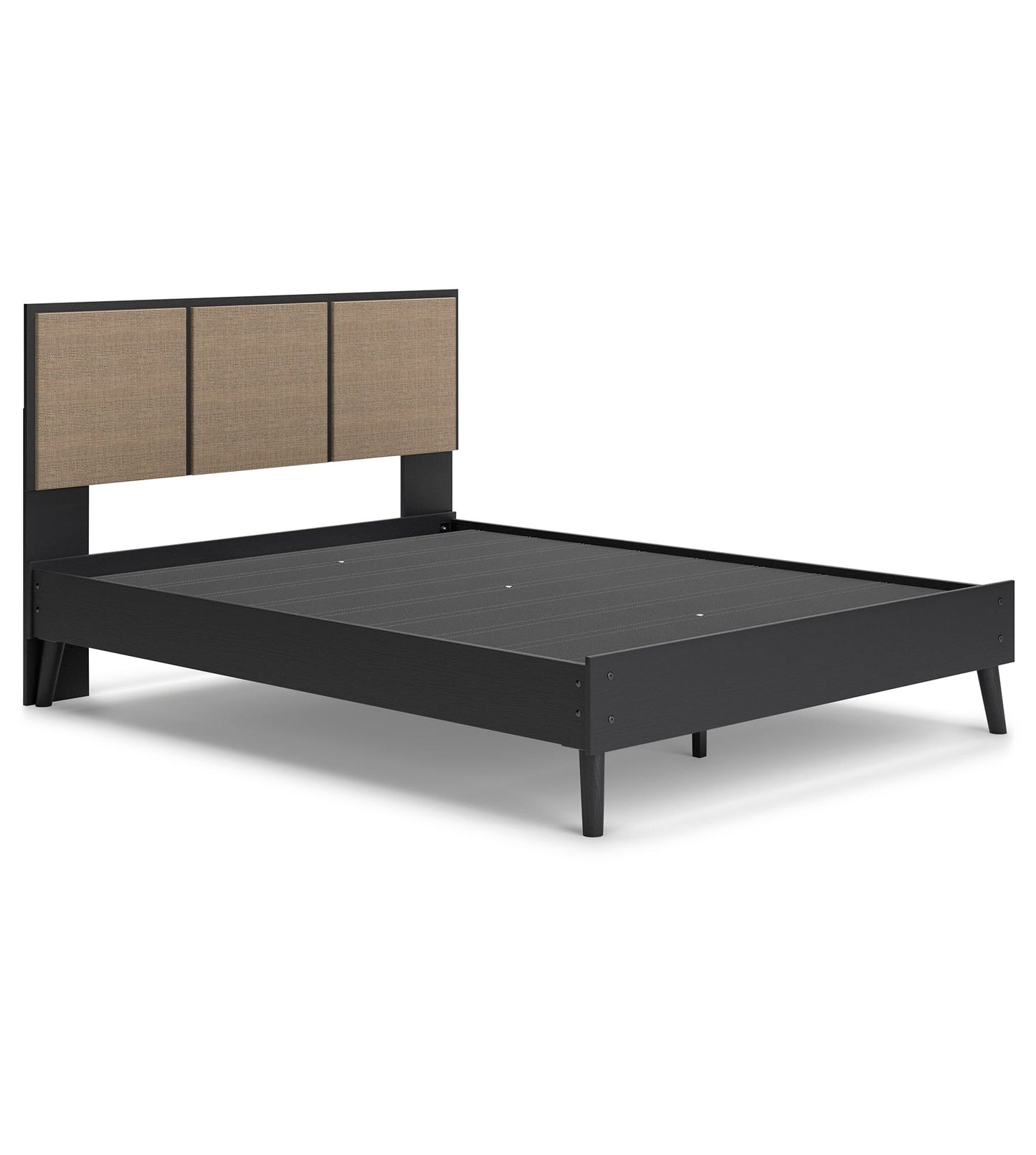 Contemporary Queen Panel Platform Bed