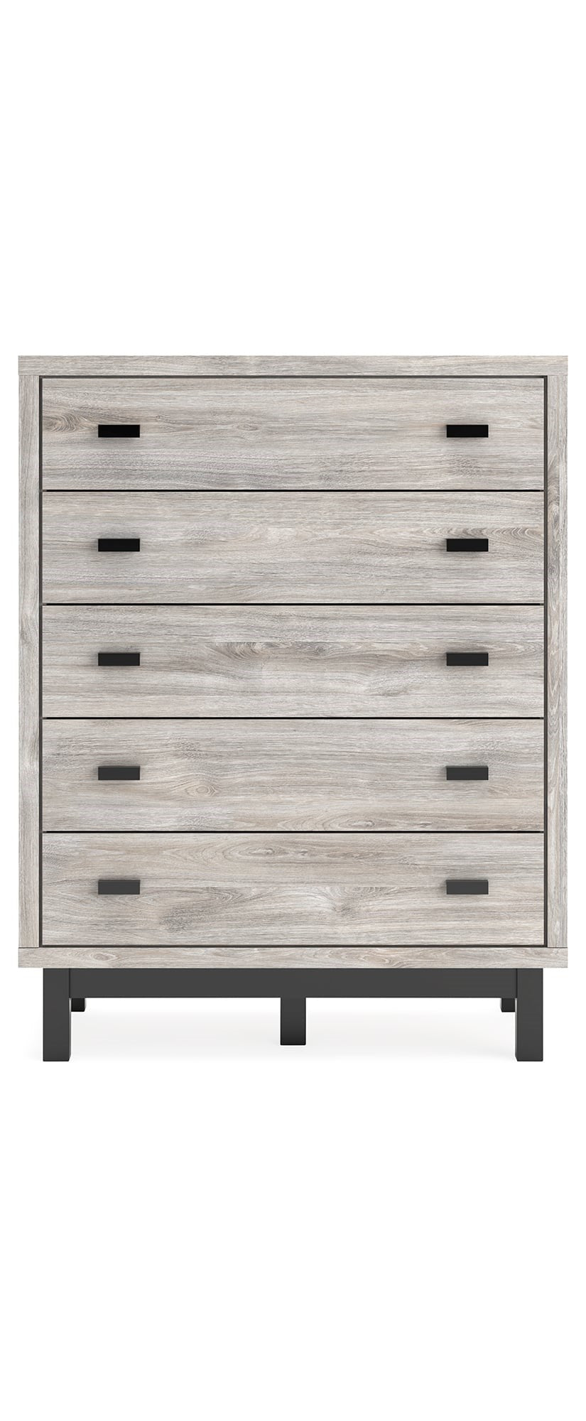 Contemporary 5-Drawer Wide Bedroom Chest