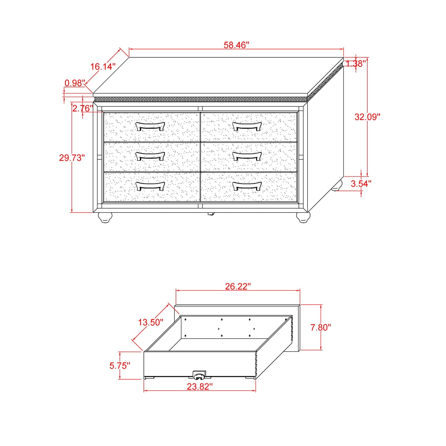 Maloise - Dresser - White