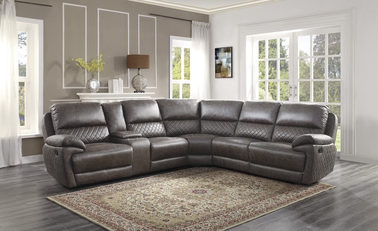 L shape recliner sectional, Elite furniture in Columbia SC 