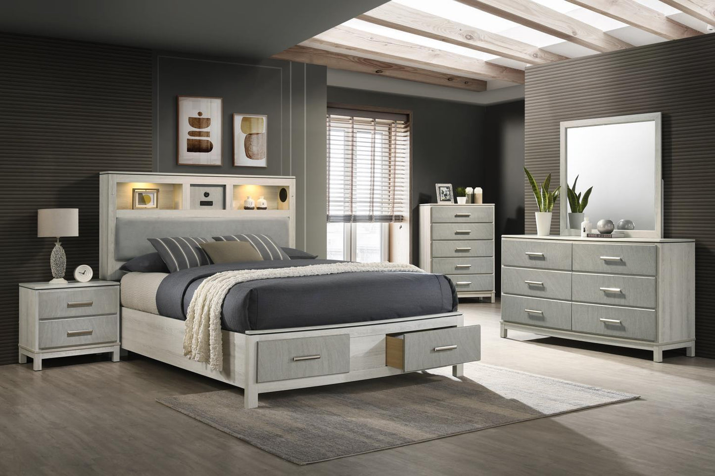 B261 - Mirror - Light Beige / Dove Gray