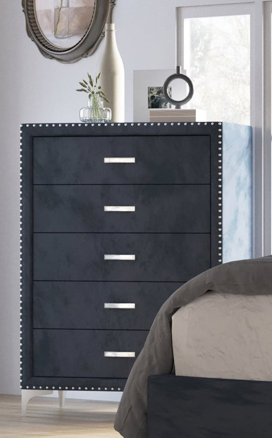 Glam 5-Drawer Bedroom Chest