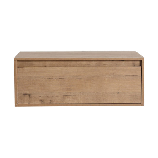 Modern Minimalist Bathroom Cabinet With Soft Close Drawers And Floating Mounting Design