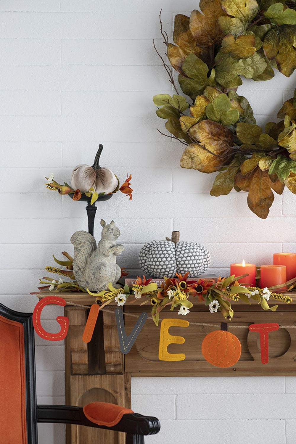 Knite Pumpkin Ornament Decor For Holiday Harvest Festival Fall Festival & Thanksgiving